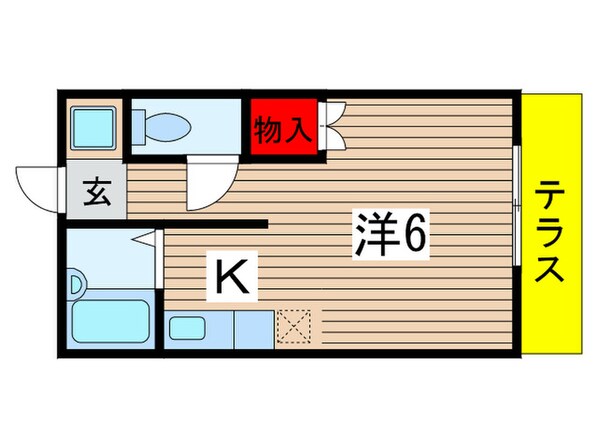 ＹＫハウス小仲台の物件間取画像